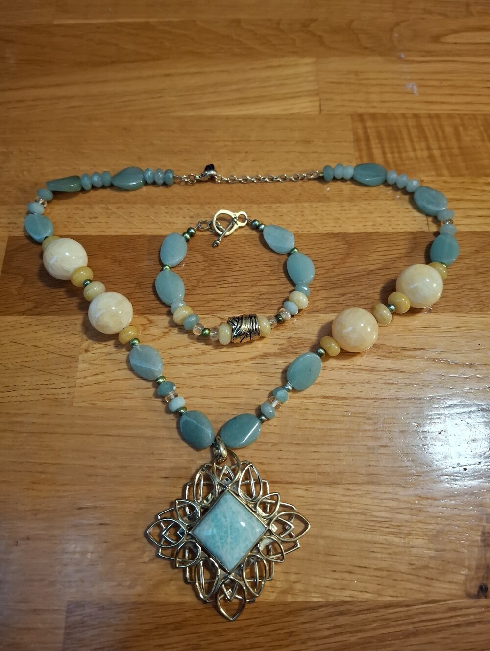 Barse Studio Pendant Necklace With Matching Bracelet NWOT